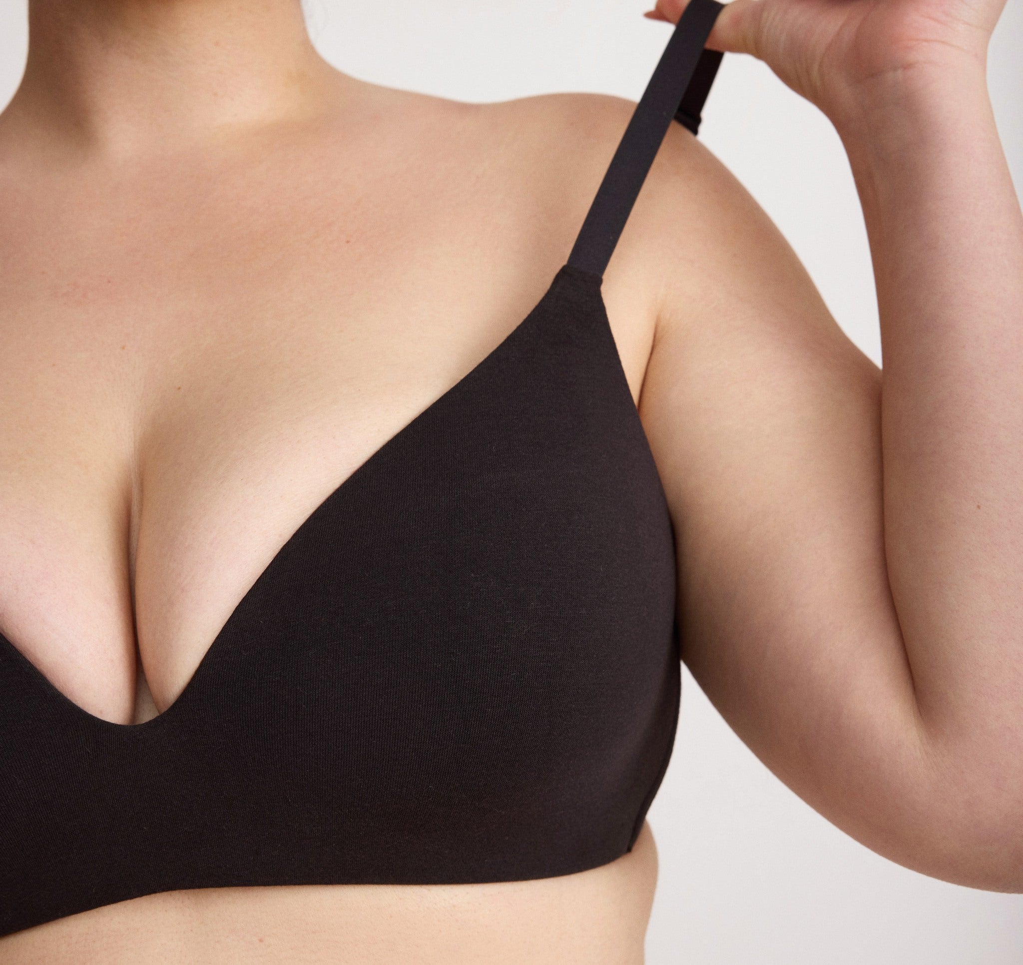 COTTON<br>Core Wireless Plunge Bra