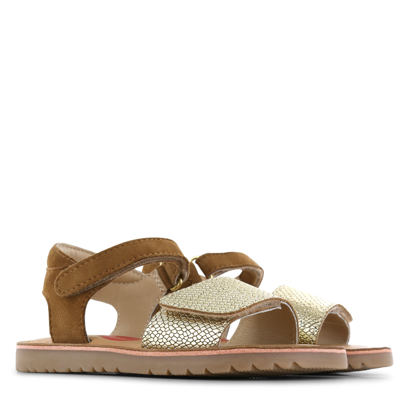 Shoesme cognac-goud sandaaltje Leer, Metallic | Sale