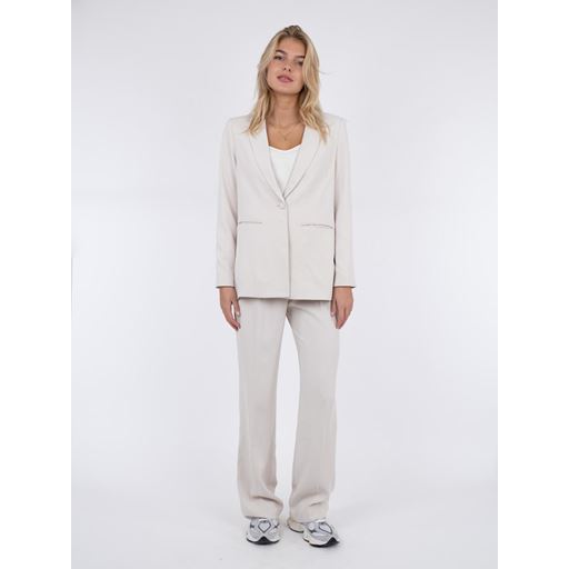 Neo Noir Avery Woven Blazer, Ivory, 40