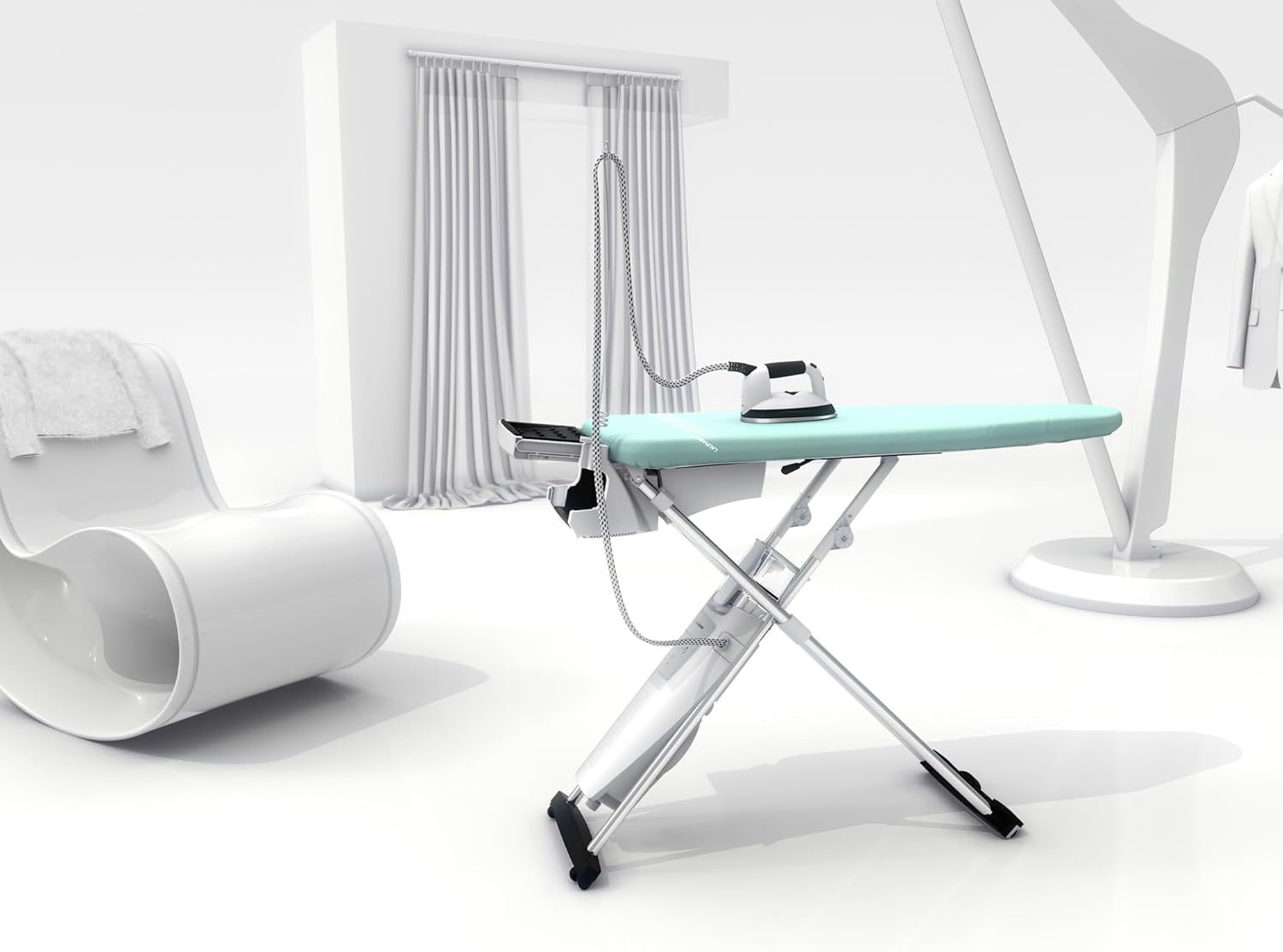 Laurastar S Plus, Hygienische Dampf, Eliminiert 99,9% der Bakterien & Viren, Professionelles Bügeleisen, Aktivbügeltisch, Abnehmbarer Wassertank