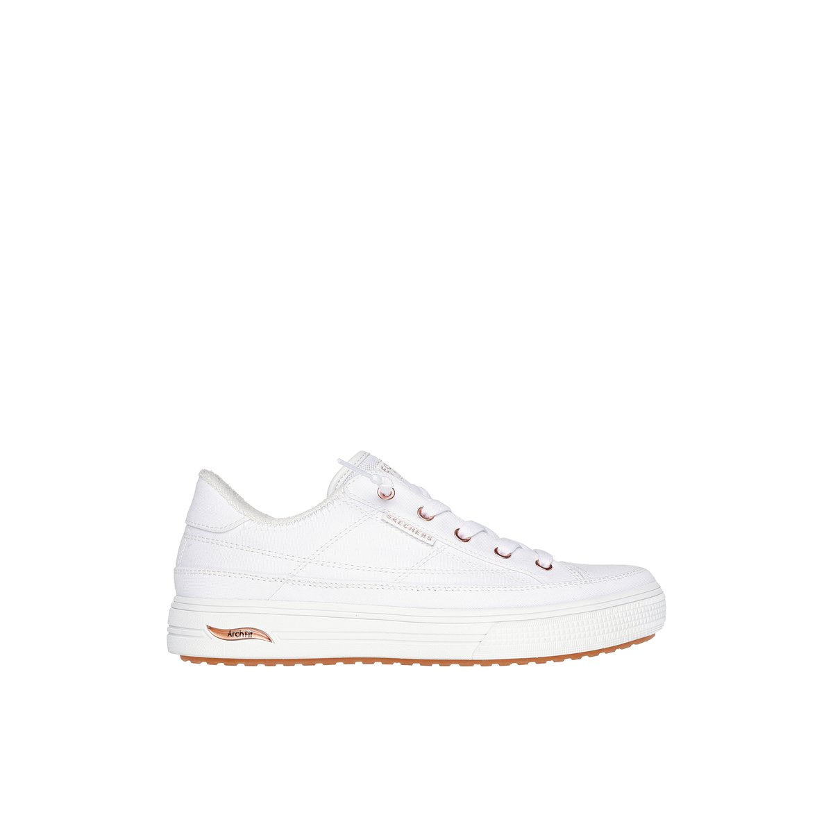 2X les points-Arch_meet_ya-Baskets - Talon plat - Blanc