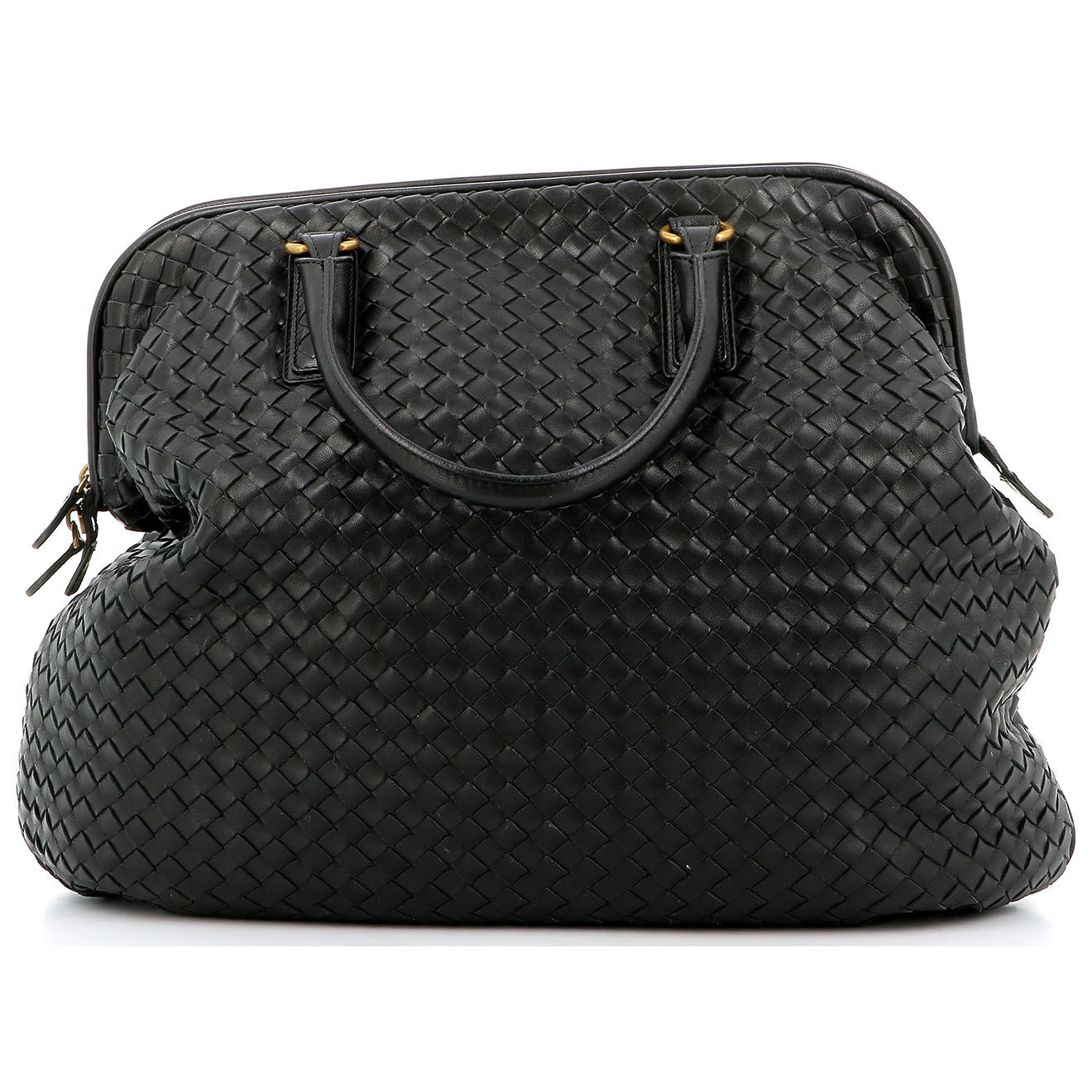 Bottega Veneta Sac à main en Cuir noir - Etat correct - Longueur 44 cm