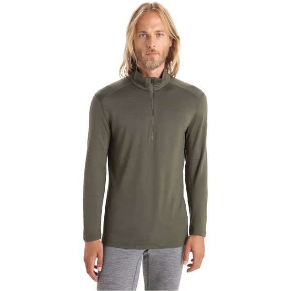 T-shirt thermique ICEBREAKER M 260 TECH LS HALF ZIP LODEN