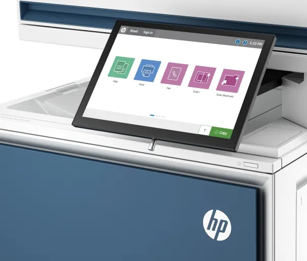 HP LaserJet Enterprise Flow MFP 5800zf - Multifunktionsprinter - farve - laser - Legal (216 x 356 mm) (original) - A4/Legal (medie) - op til 43 spm (kopiering) - op til 43 spm (udskriver) - 650 ark - 33.6 Kbps - Gigabit LAN, USB 2.0 vært, USB 3.0, US