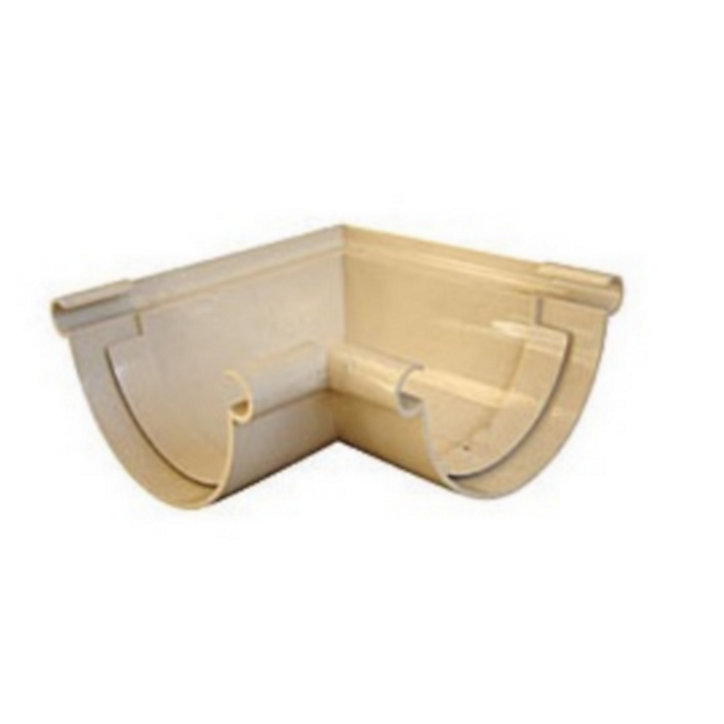 Angle 90° de gouttière 25 sable Interplast