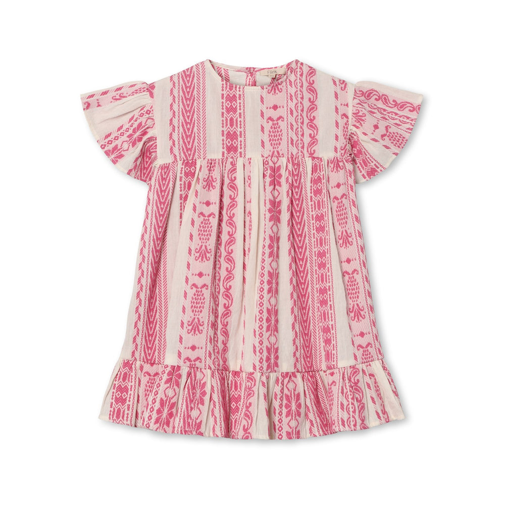 Køb Fliink Cloud Dancer Pink Stripe Addie Kjole