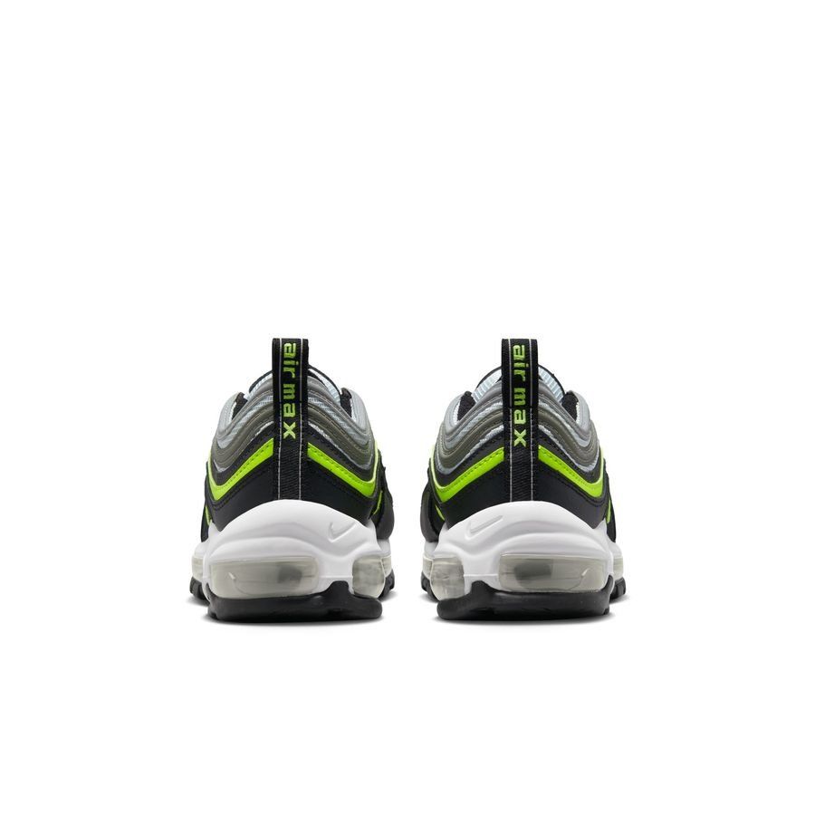 Nike Chaussures Air Max 97 - Gris/Jaune Fluo/Noir/Blanc Enfant