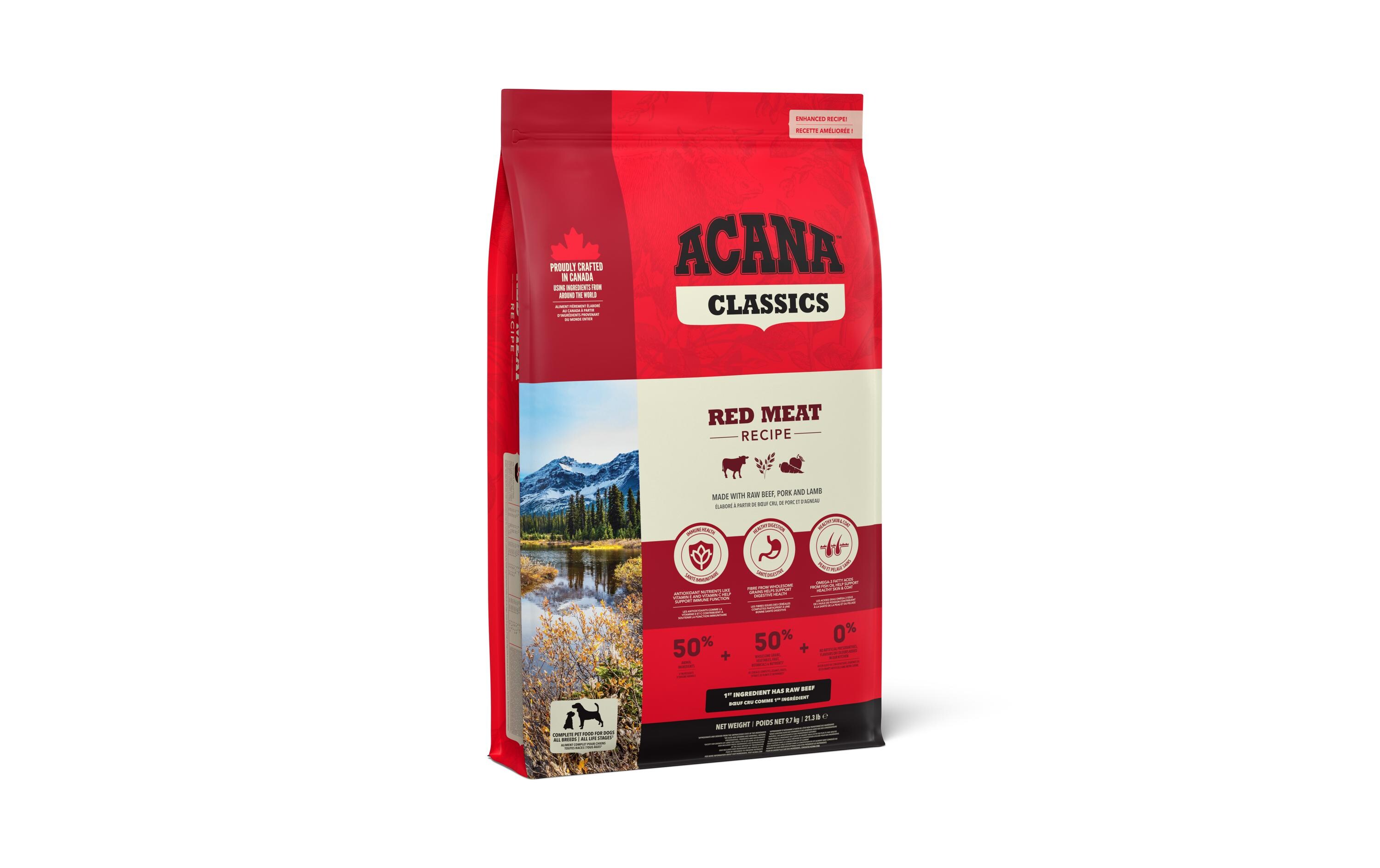 Trockenfutter Classics Red Meat Recipe, 9.7 kgTrockenfutter für Hunde aller Rassen und Altersstufen