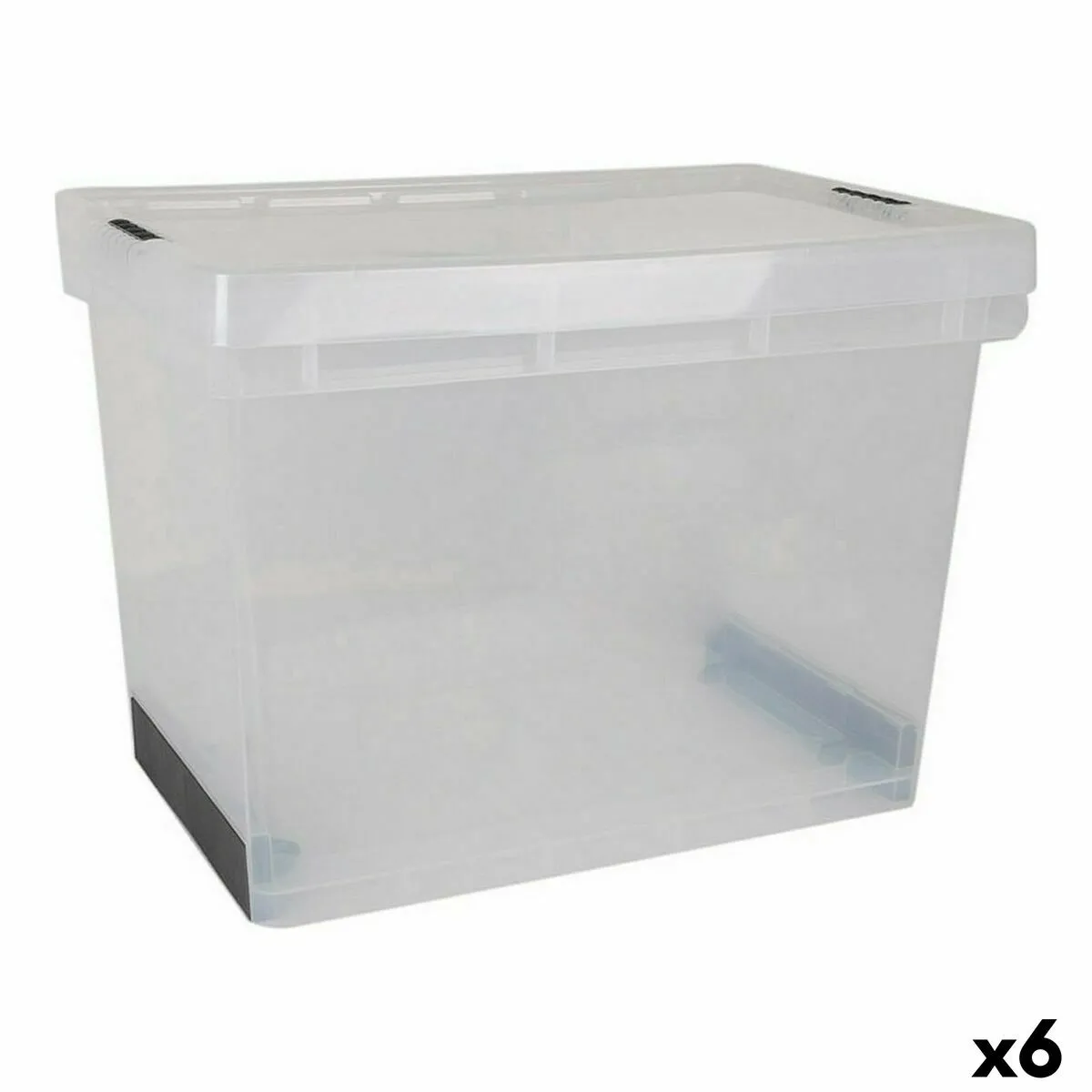 BigBuy Home Boîte de Rangement Evolution Transparent