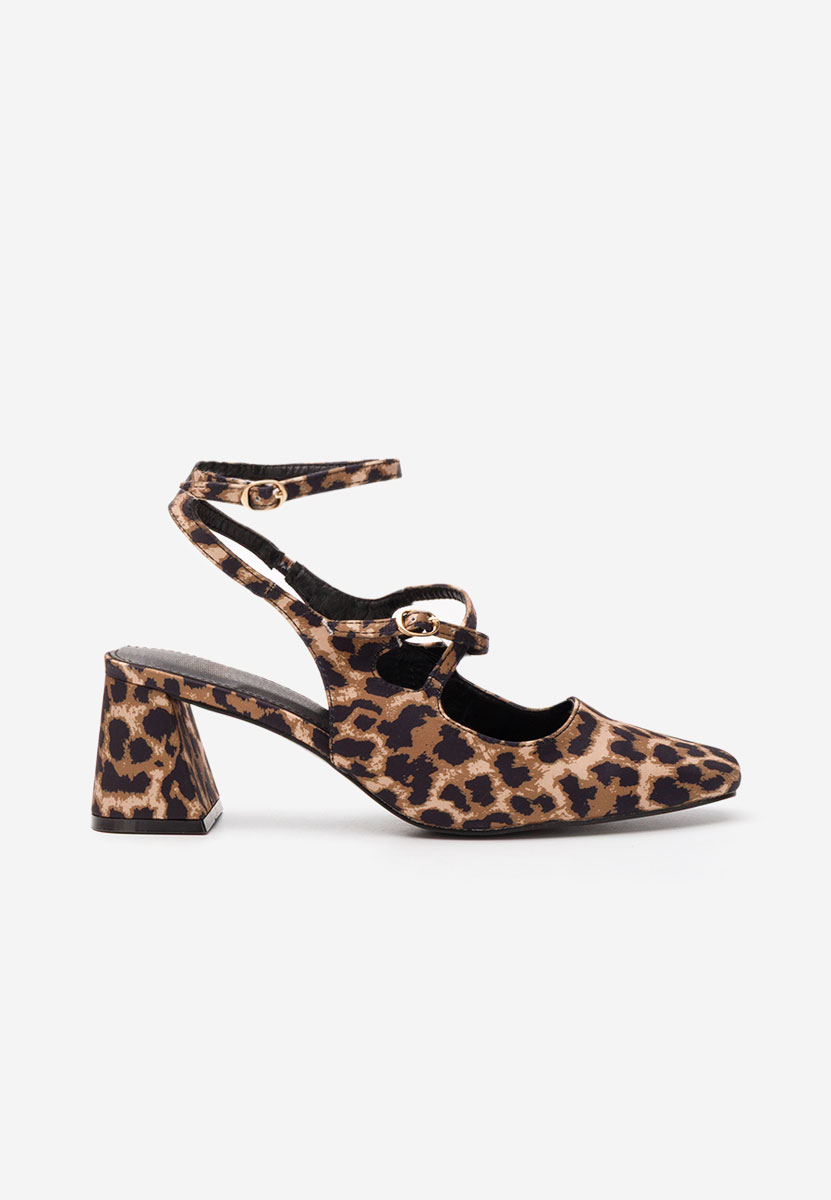 Chaussures à talon épais leopard Ada