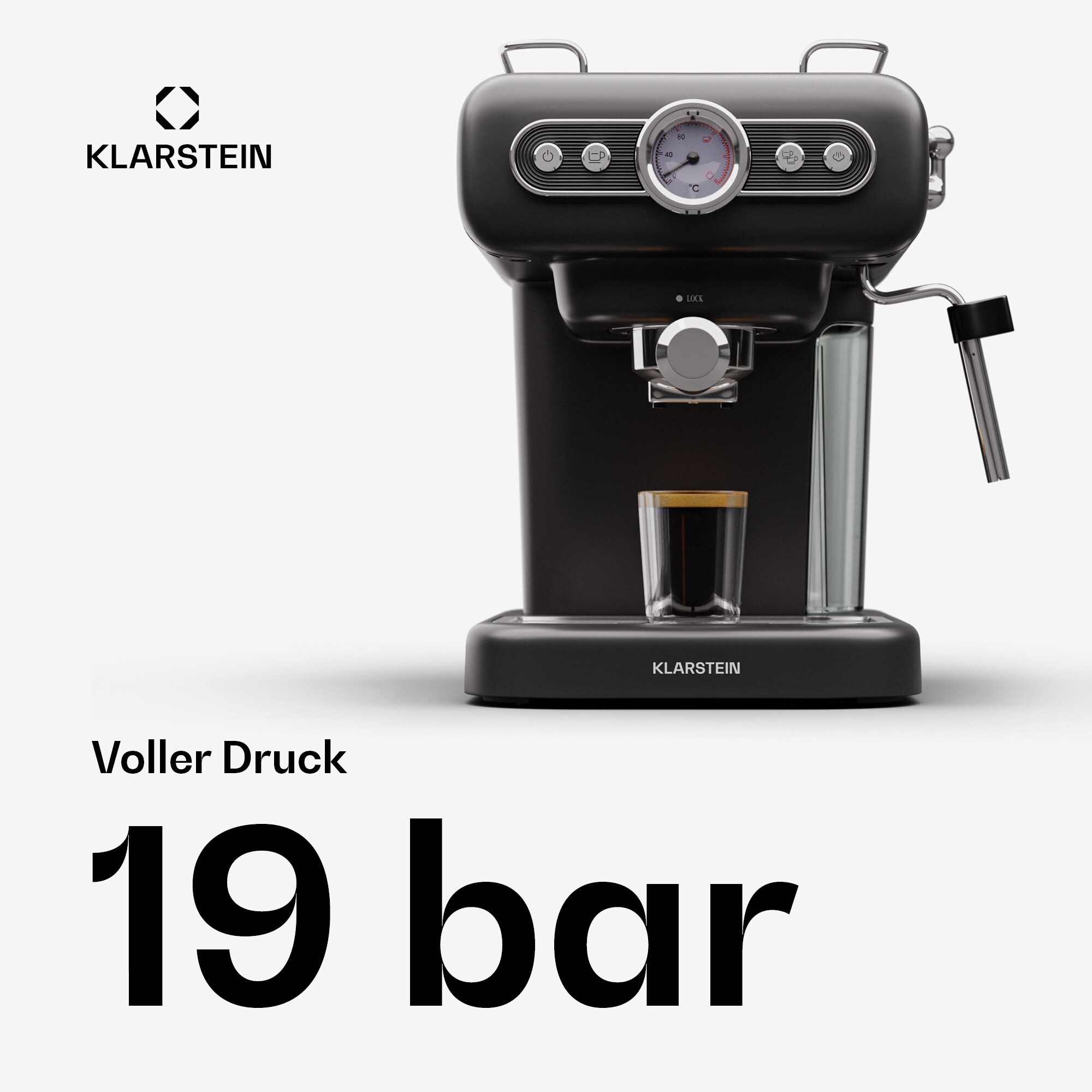 Espressionata Evo Espressomaschine 950W 19 Bar 1,2L 2 Tassen