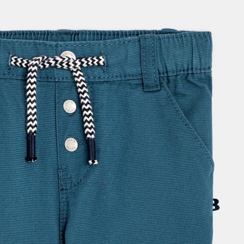 Pantalon regular coton fantaisie bleu bébé garçon Bleu