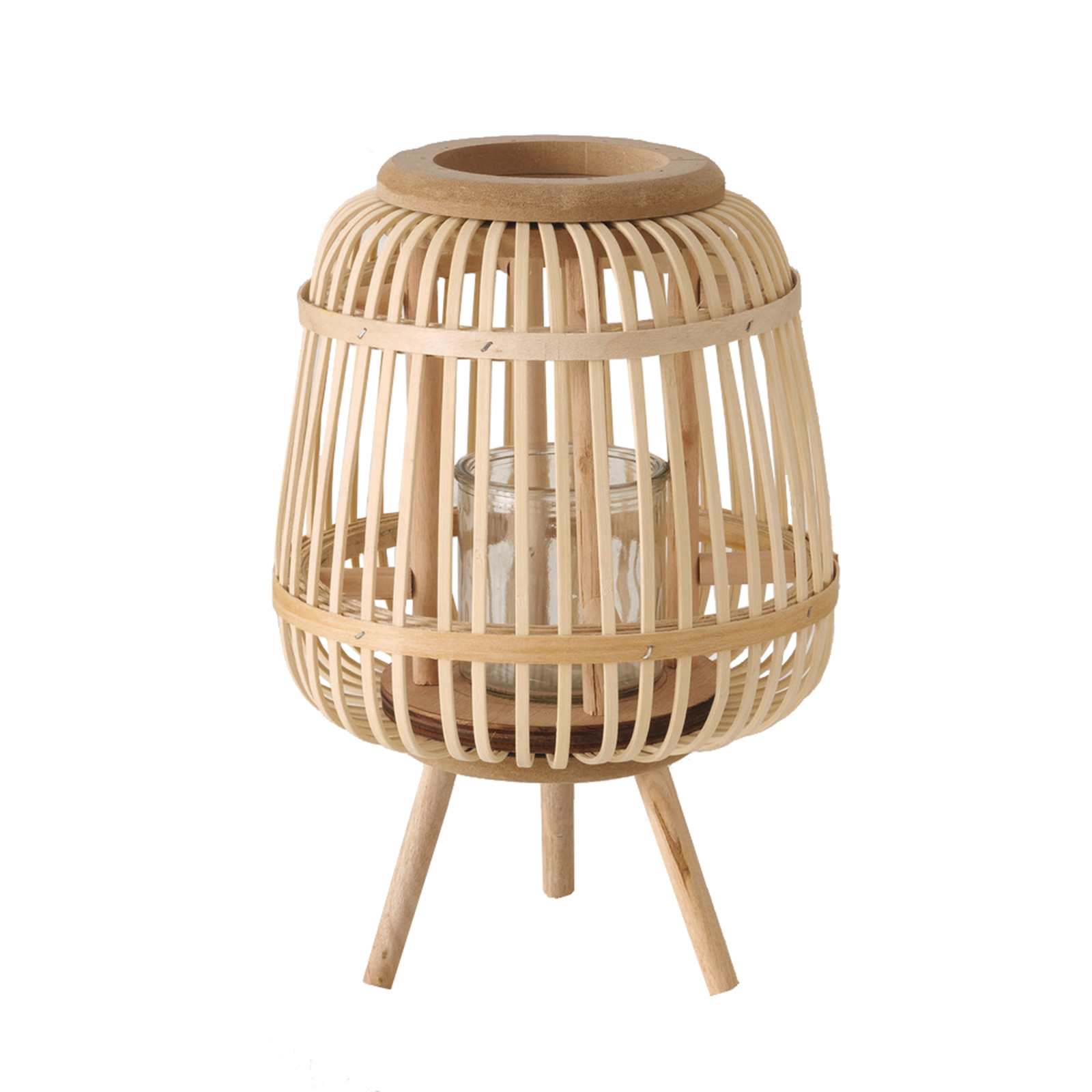Windlicht - natur - 32 cm hoch