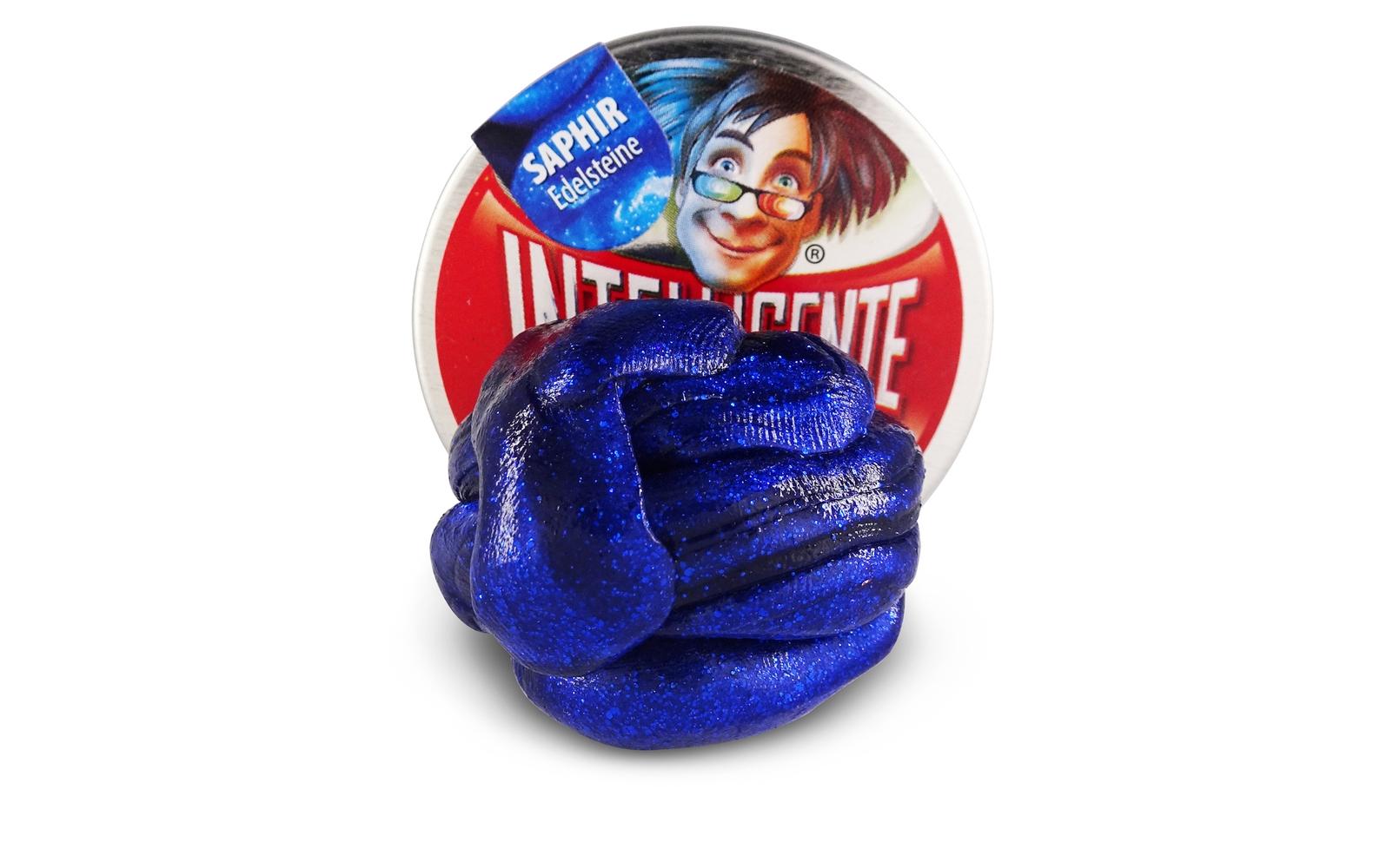 Knetmasse Kleine Dosen Saphir 18 GrammClevere Knete mit besonderen Eigenschaften und in praktischer Metalldose