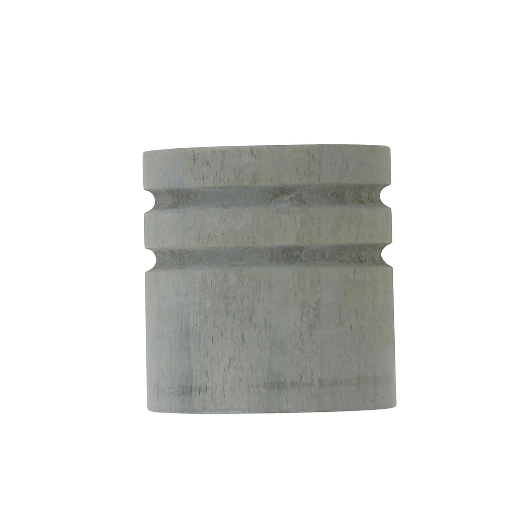 Lot de 2 embouts bois bouchon gris D 28mm