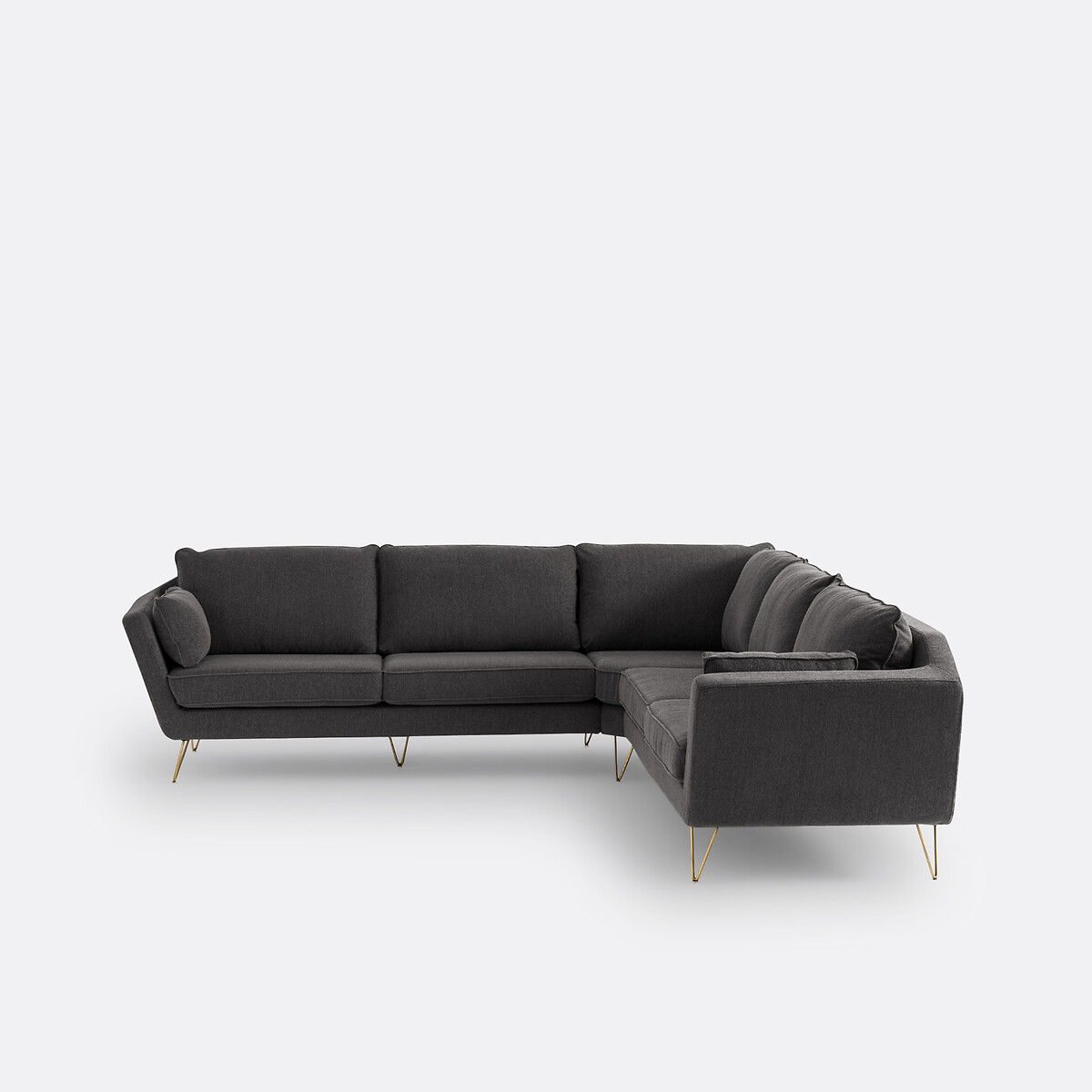 LA REDOUTE INTERIEURS<br>Sofá de canto XXL poliéster, Topim