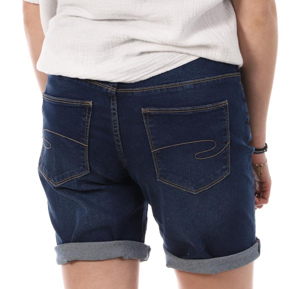 Lee Cooper Bermudas en Jean Bleu Foncé Femme Lee Cooper Wopara