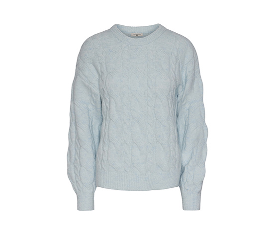 Strickpullover, hellblau