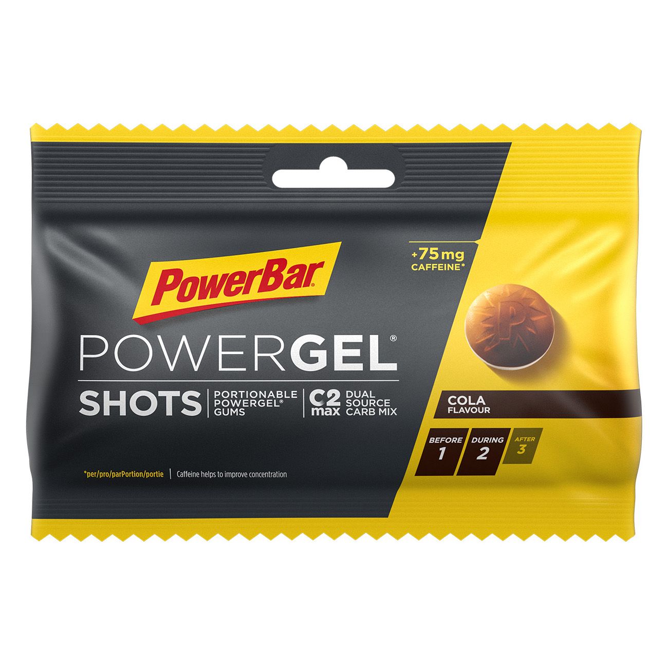 powerbar powergel shots cola vingummi 653 12450715 cola