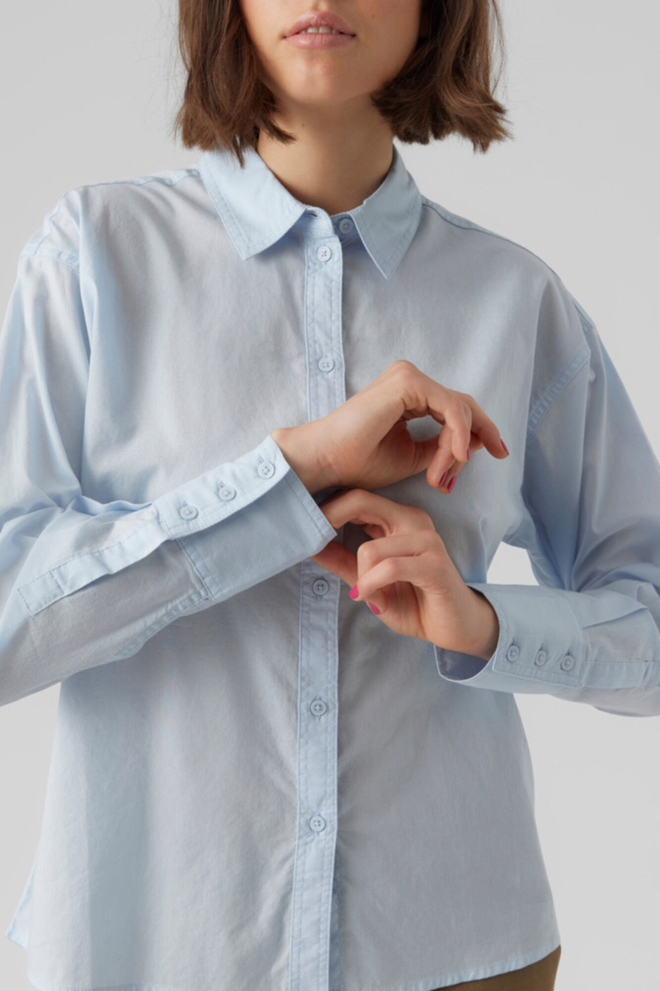 Camisa comprida - Azul