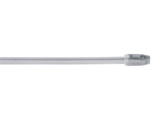 Vitragestange Bistro simple 2er Set 60-110 cm silber
