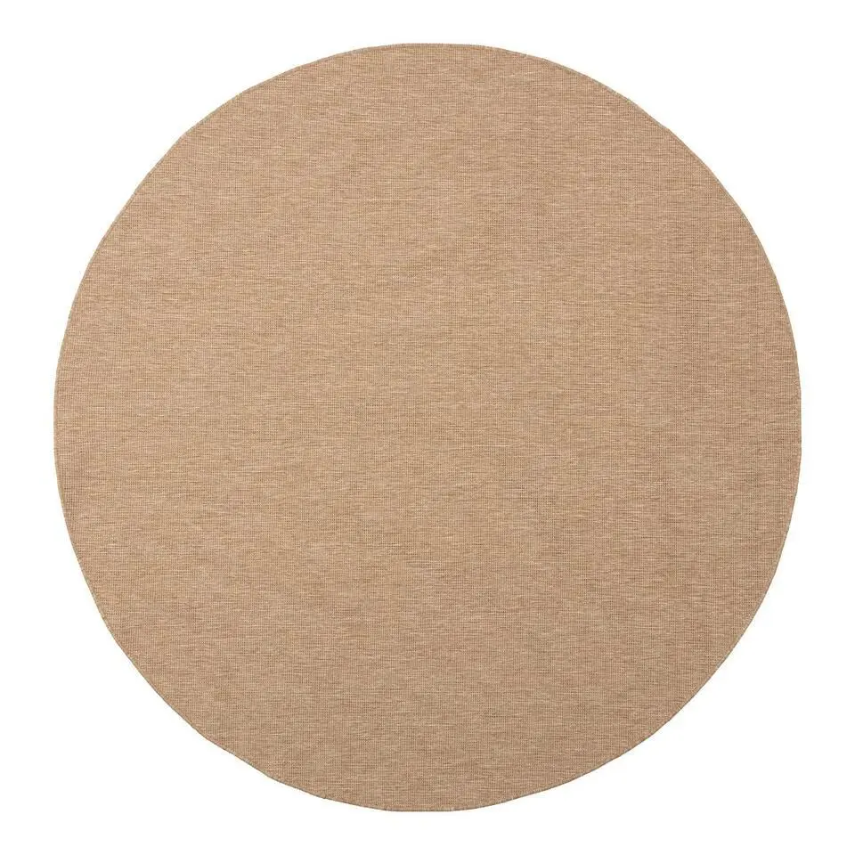 Interieur05 rond buitenkleed jute naturel uni - 240 x 240 cm