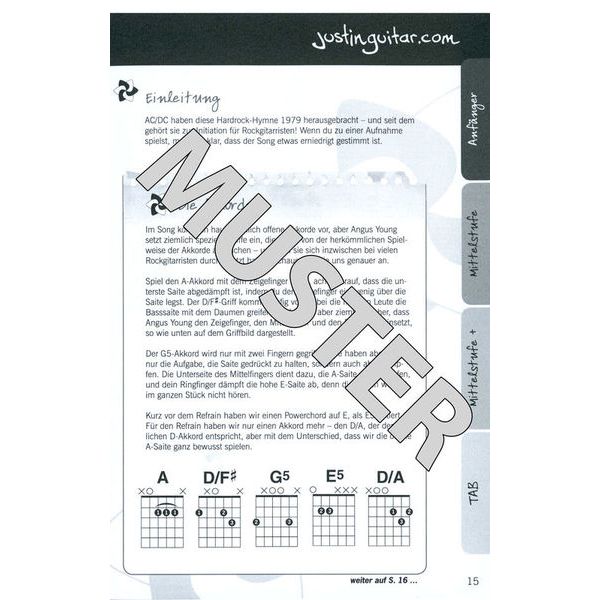 Bosworth Justinguitar Rock-Songbook D