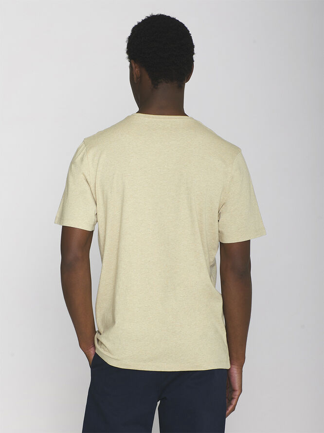 Knowledge Cotton Apparel AGNAR basic t-shirt - Regenerative Organic Certified� - GOTS/Vegan Safari melange