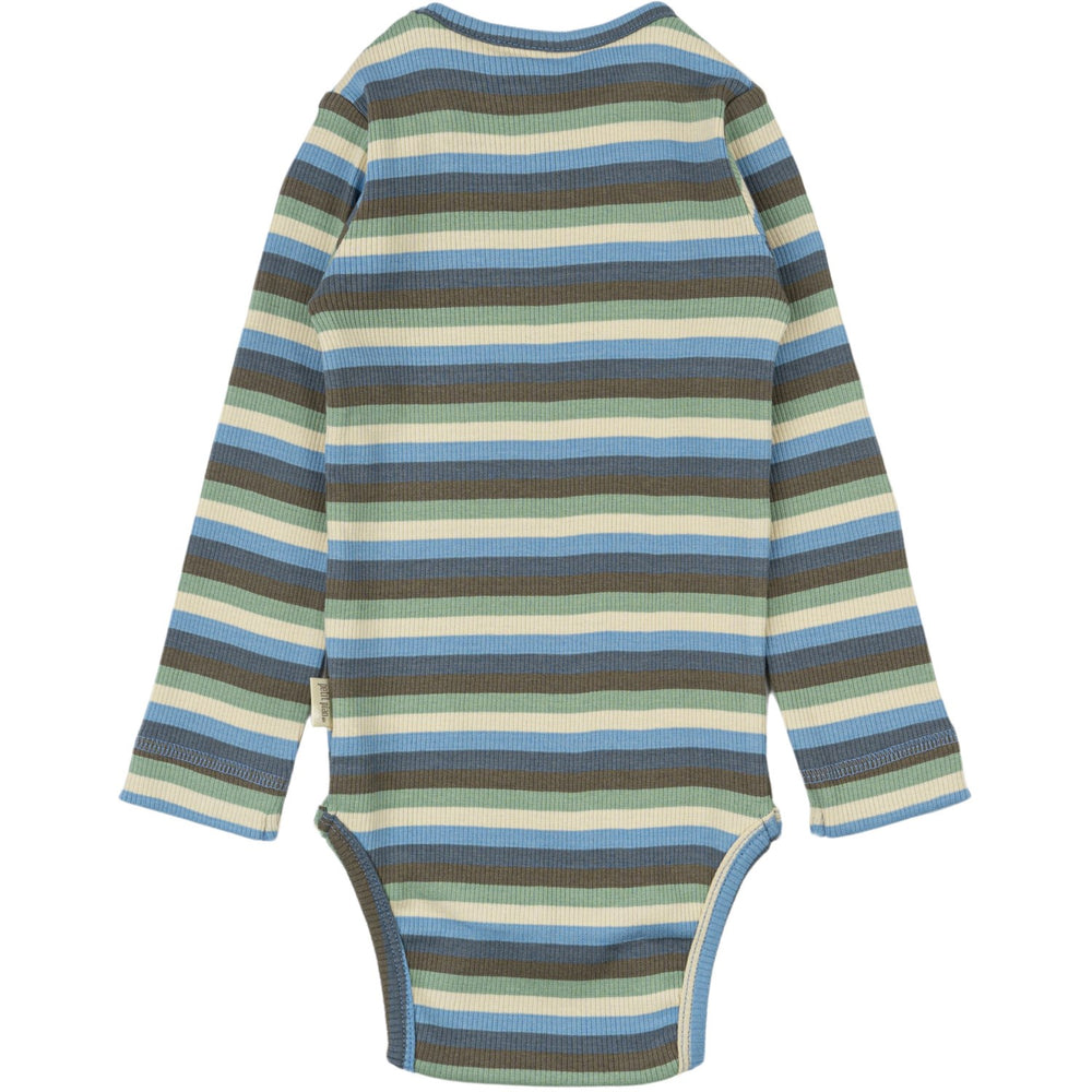 Køb Petit Piao Allure Blue Multi Stripe Body L/S Modal Multi Striped