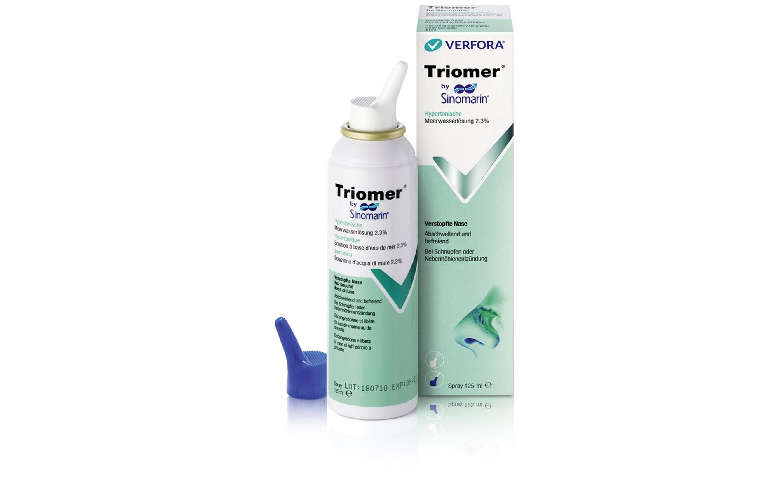 Nasenspray hypertonische Meerwasserlösung 125 mlNasenspray zur Nasenspülung und -befeuchtung