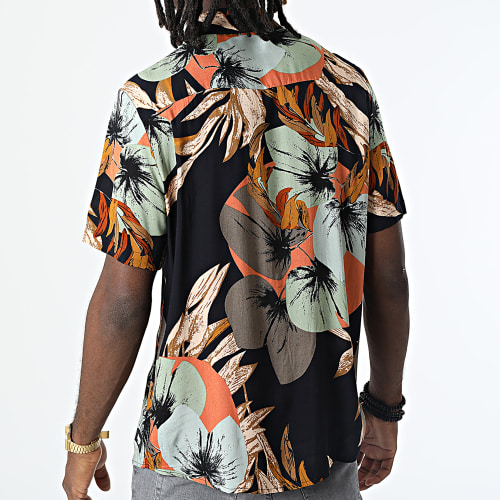 Chemise Manches Courtes Floral Pablo Bleu Marine