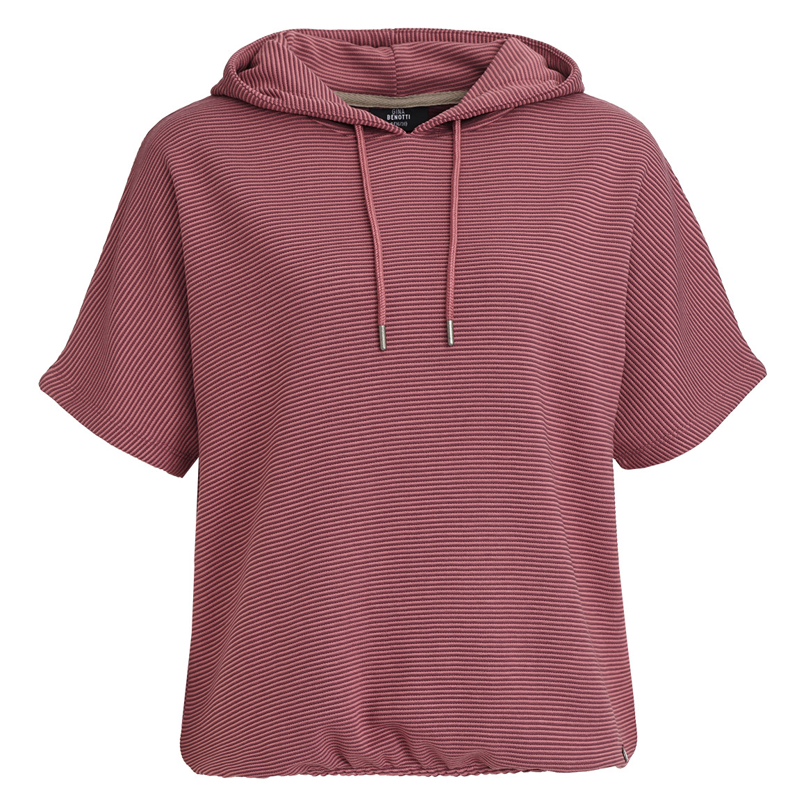 Gina Benotti Damen T-Shirt mit Kapuze lila / rosa
