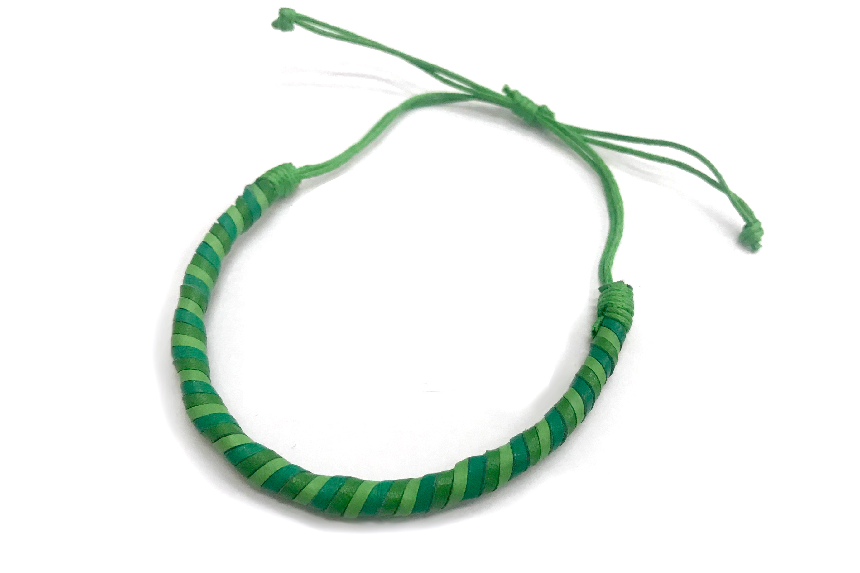Lederarmband gedreht, grün günstig bestellen