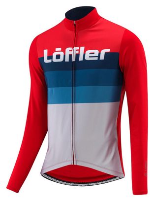 Maillot de cyclisme Loeffler à manches longues M / L / S Jersey Messenger Mid-Rouge