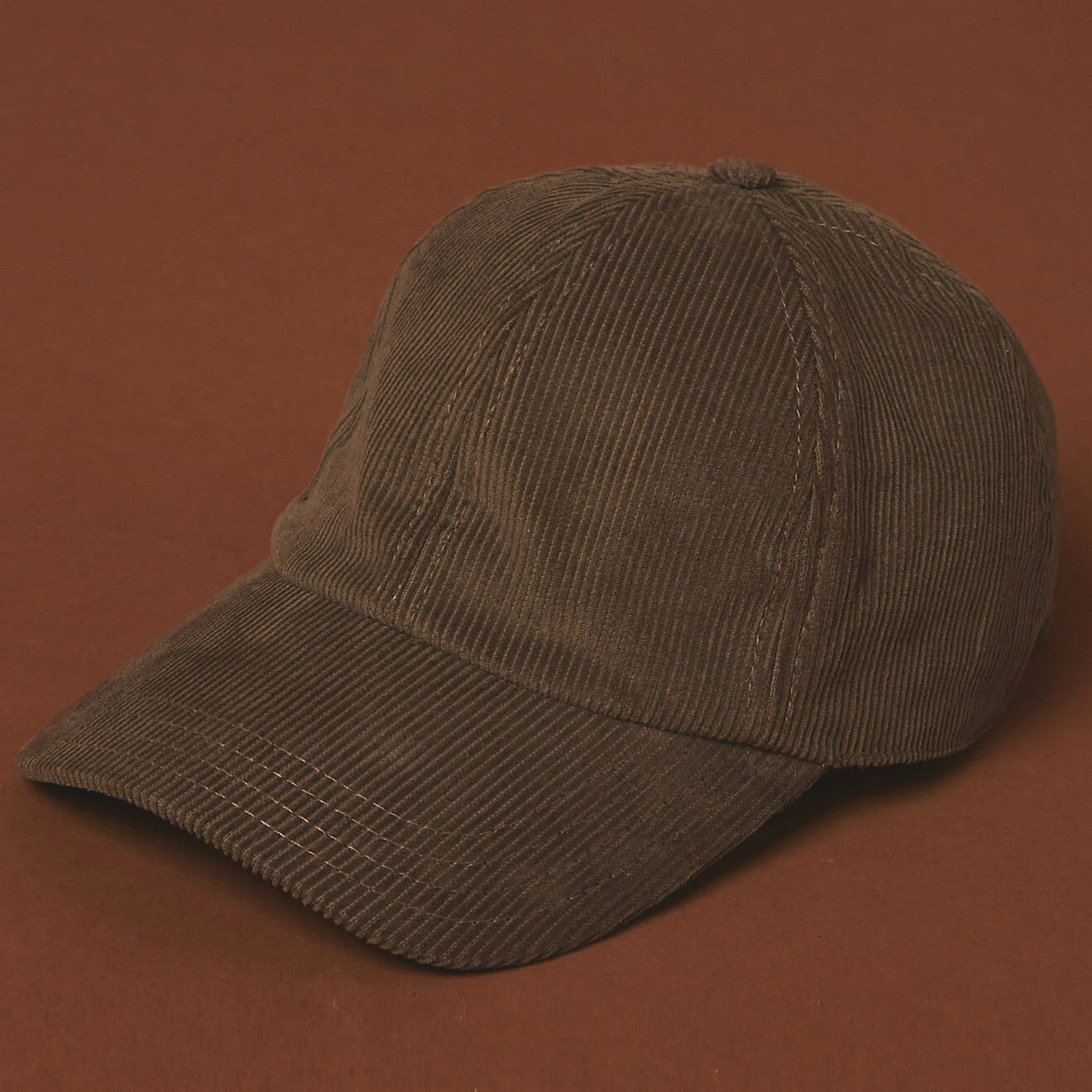 Hartford Casquette en Velours côtelé dark marron