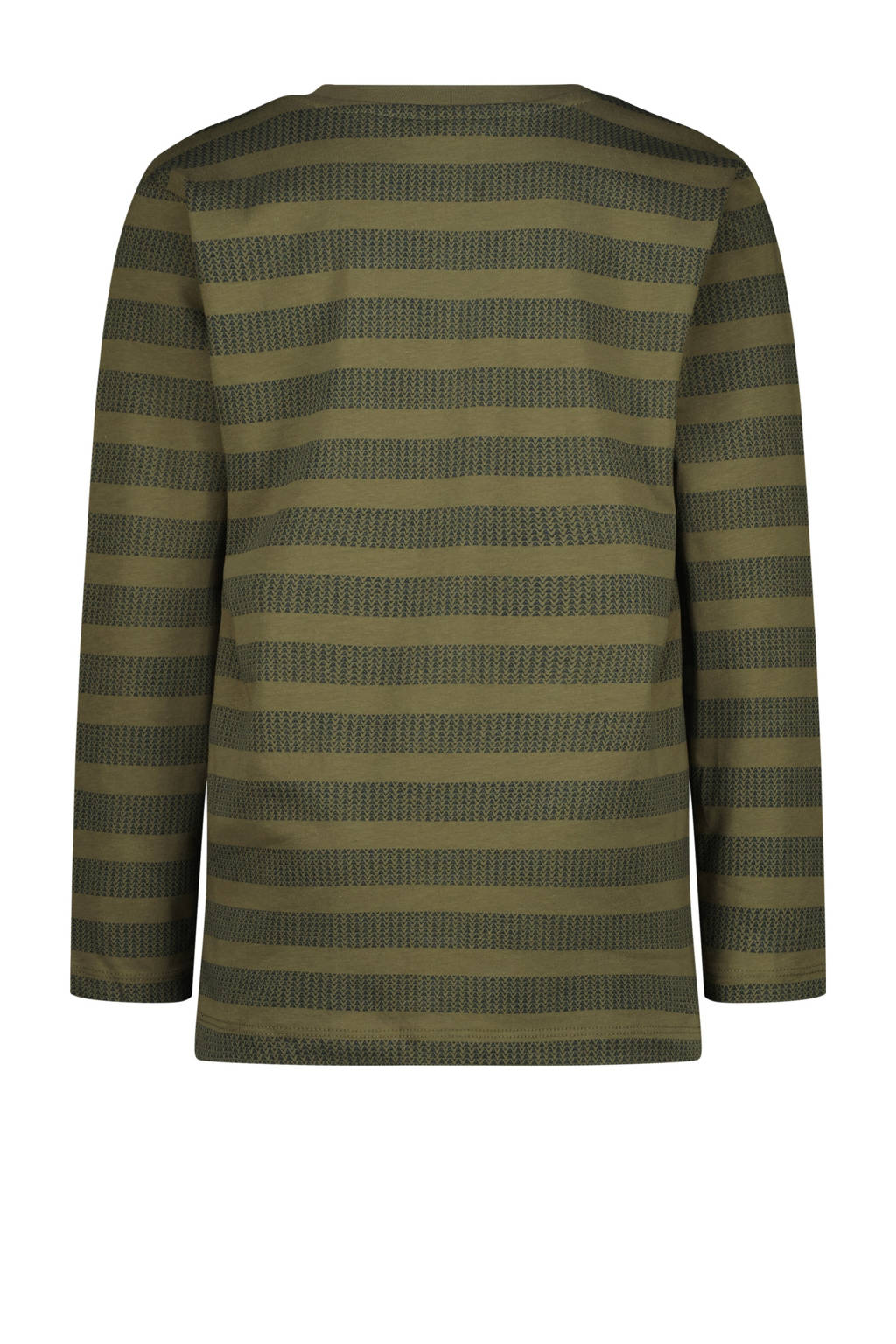 Vingino gestreepte longsleeve Jorin armygroen
