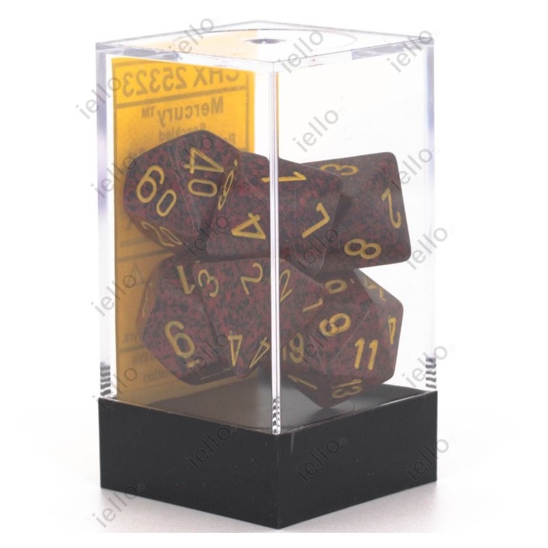 7 dés * speckled * Mercury
