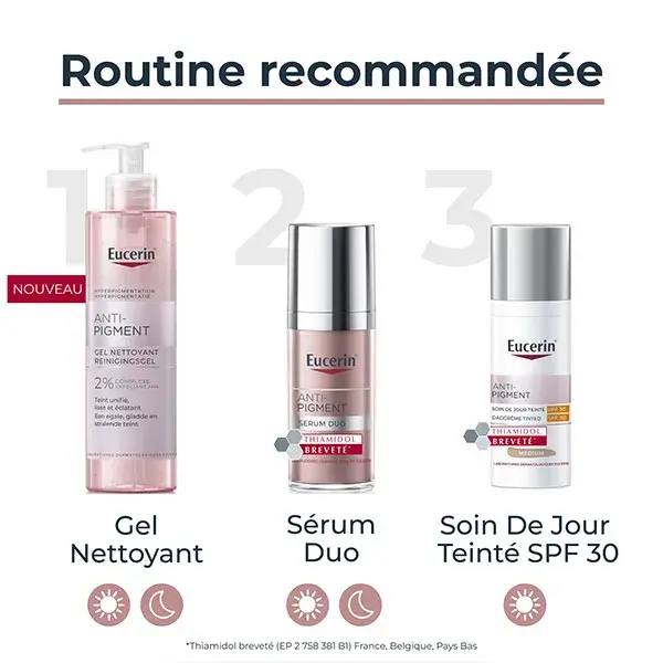 Creme de dia com cor e anti-pigmentação Eucerin FPS 30 Médio 50ml