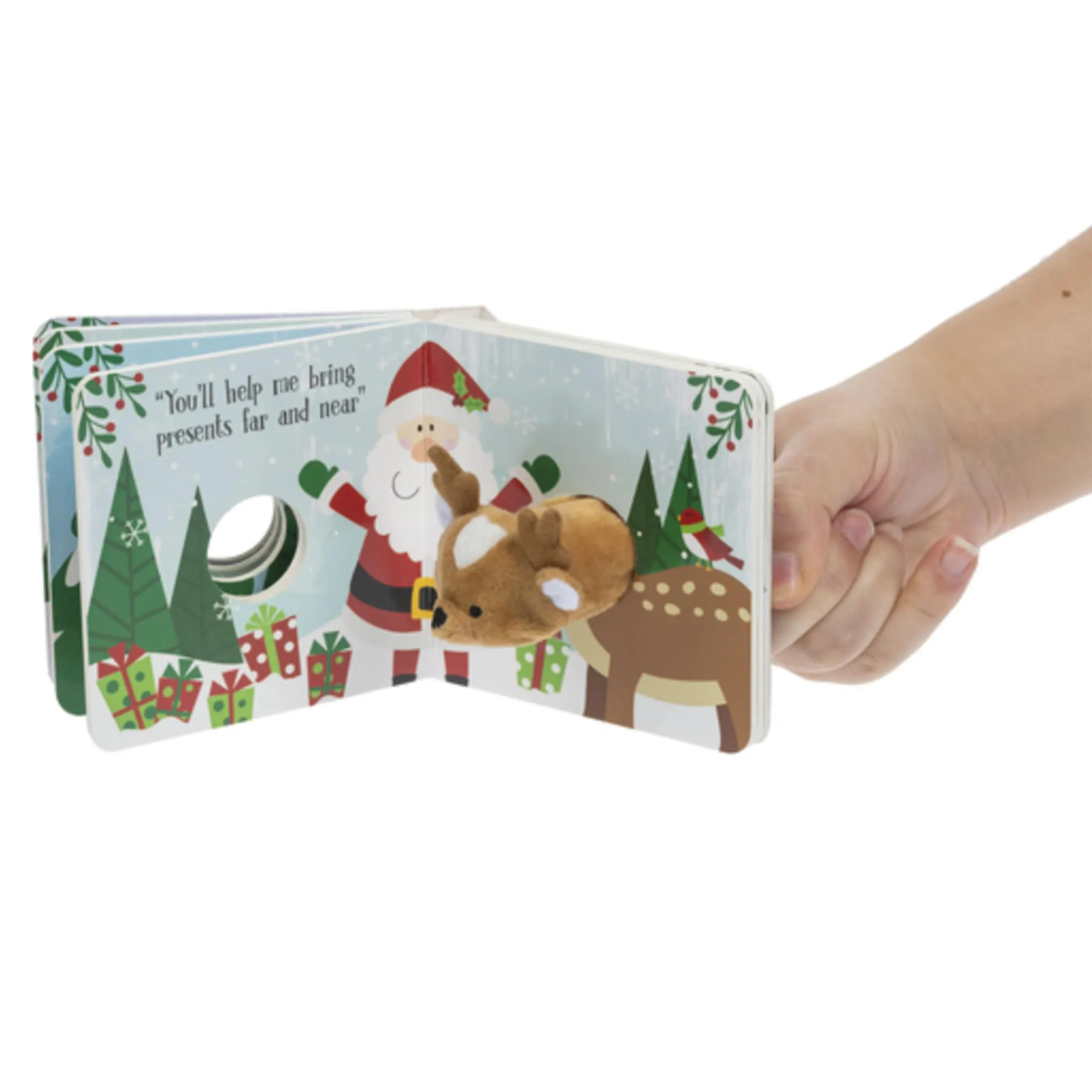 Ganz Livre Anglais Reindeer Finger Puppet Book