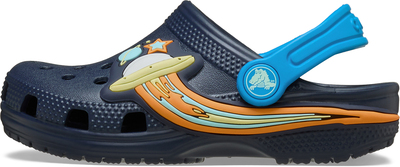 Crocs Classic UFO Lights Kids Sandaler, Navy