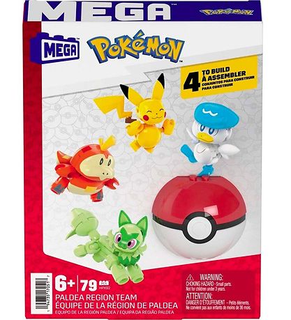 MEGA Pokémon-Figur - 79 Teile - Paldea Region Team - 4 Figuren