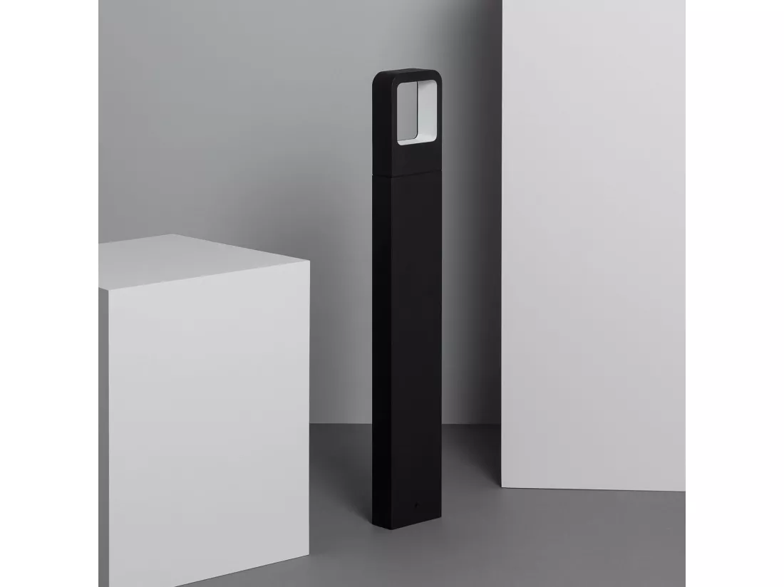 Balise LED Extérieure 6W sur Pied 80cm en Saillie Emerita 3000K Blanc chaud