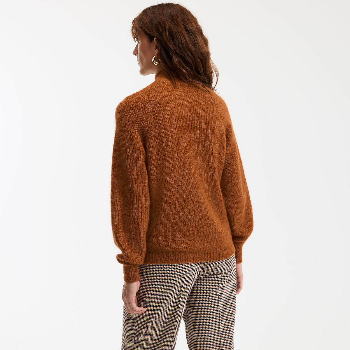 COLEÇÕES LA REDOUTE<br>Suéter ARISTIDE Signature com gola alta em alpaca mista