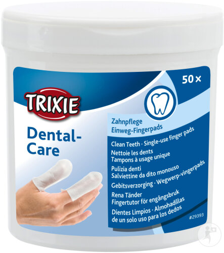 Trixie Protège-Doigts À Usage Unique Pour Le Soin Des Dents 50 Pièces