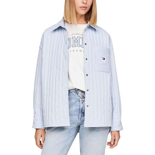 Tommy Jeans - TJW QUILTED OVERSHIRT Azul