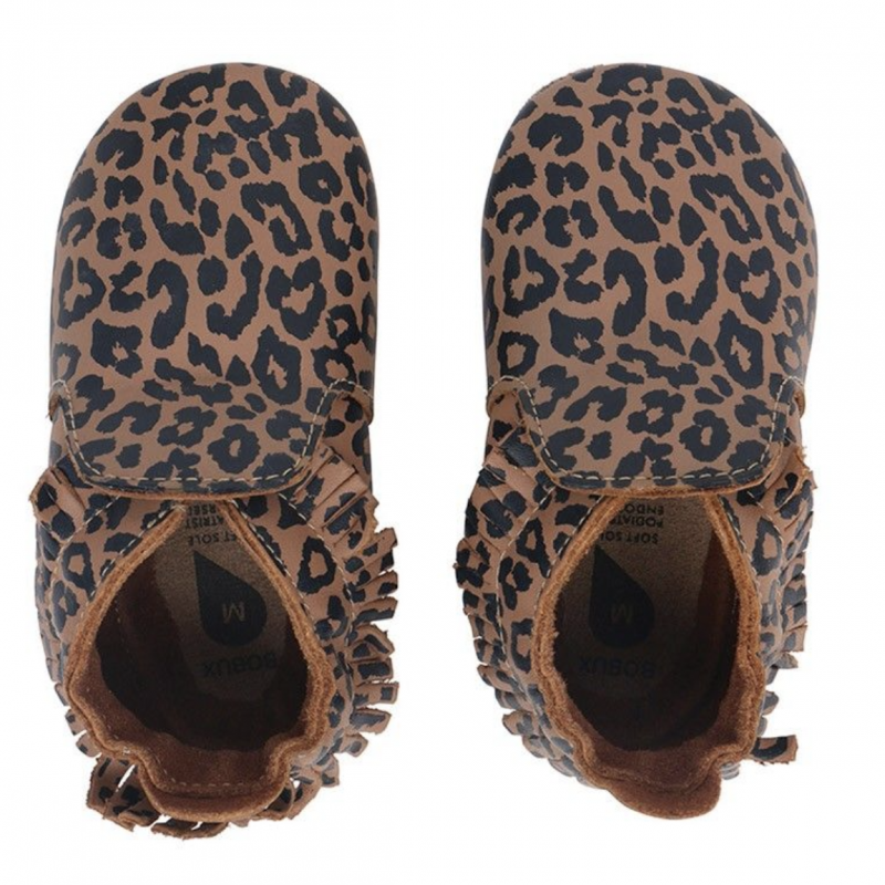 Bobux Bobux chaussons léopard