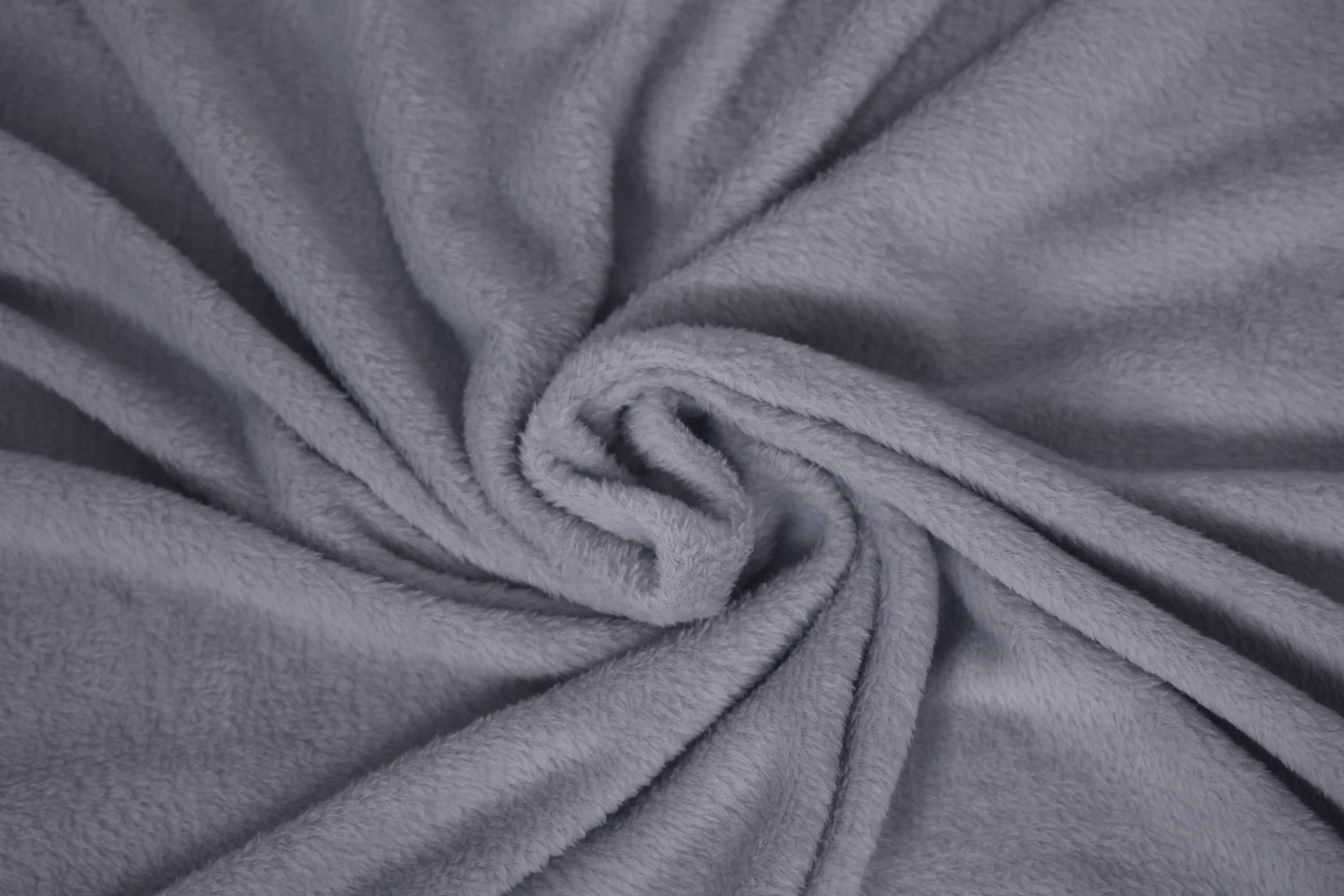 Kuscheldecke Fleece KETTY 130 x 170 cm hellgrau