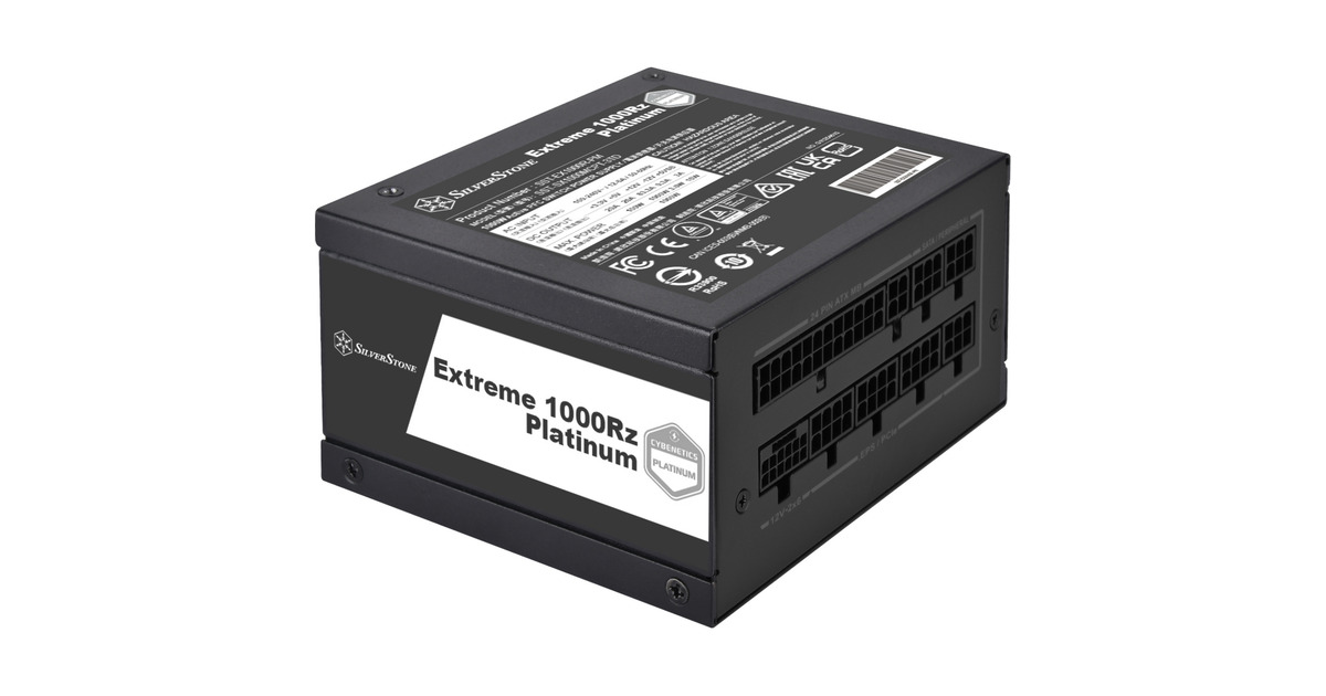 SilverStoneExtreme 1000Rz Platinum modulaire 1000 watt voeding   (Zwart, 1x 12V-2x6, 4x PCIe)