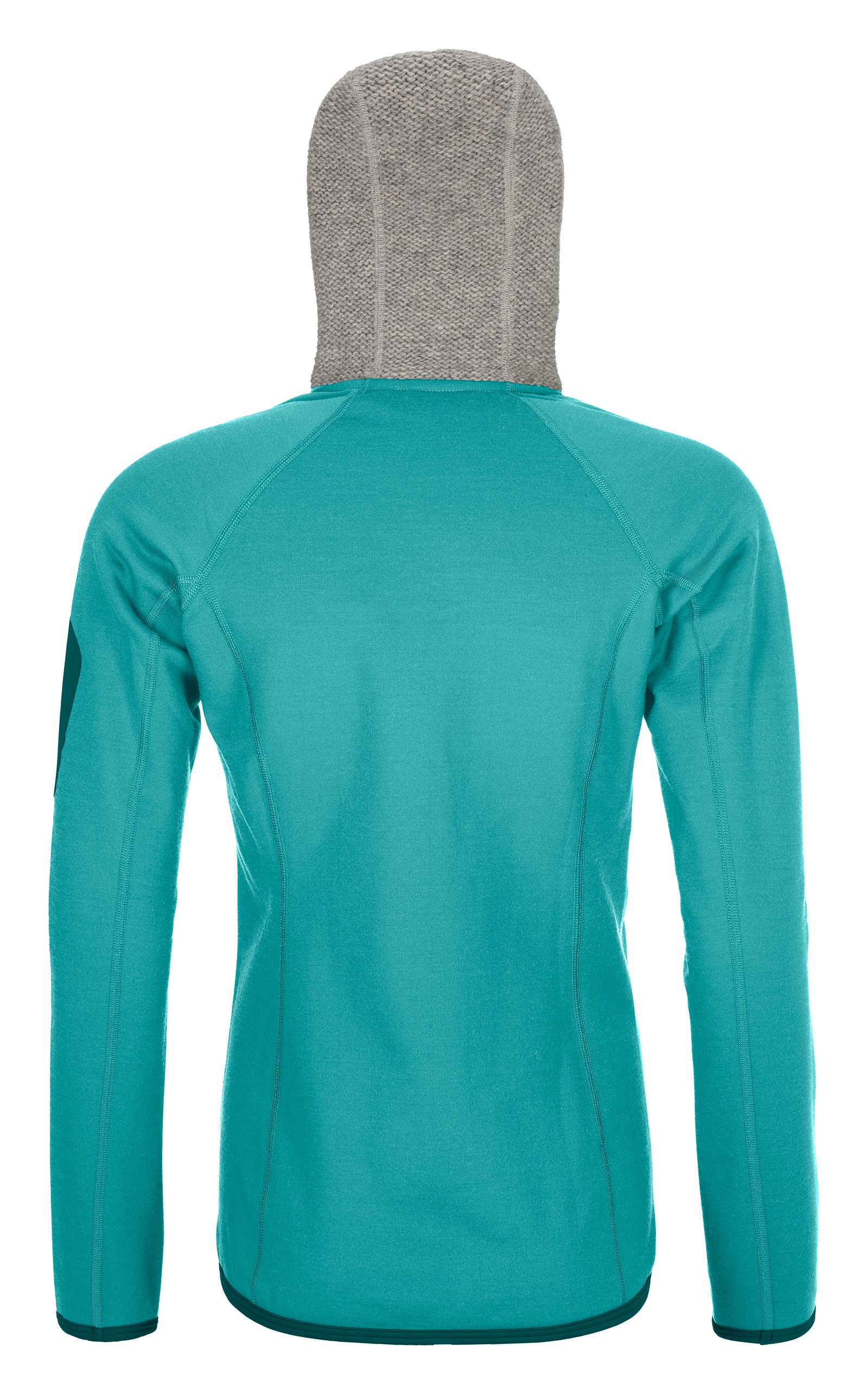 Fleece Plus Classic Knit Hoody Dame 61301/Ice Waterfall