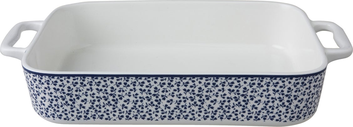 Laura Ashley ovenschaal Floris blauw 19,5 x 6 x 33 cm